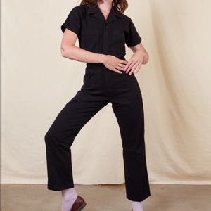 Big Bud Press Black Short Sleeve Jumpsuit